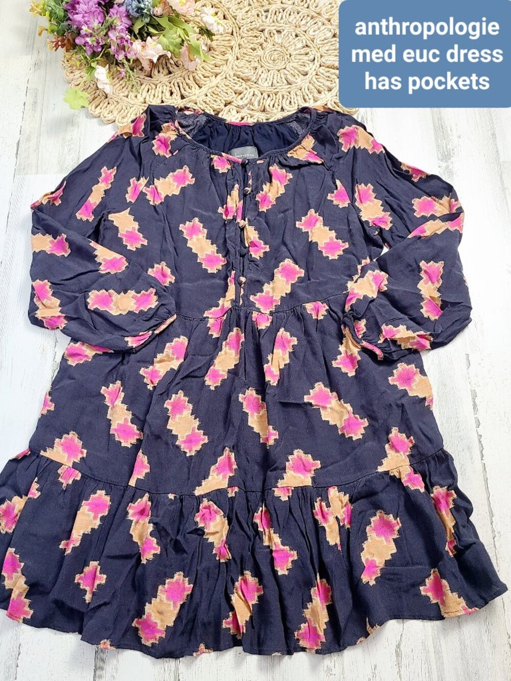 Anthropologie long sleeve dress